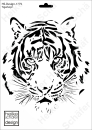 Schablone-Stencil A4 251-1779 - Tigerkopf